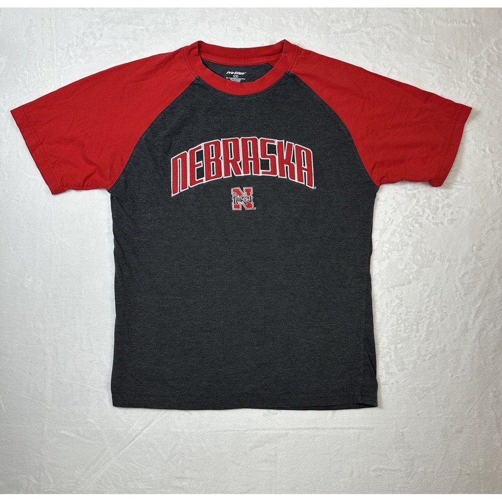 Vintage Nebraska Cornhuskers Pro Image T-Shirt Men's Medium Gray‎ Red NCAA